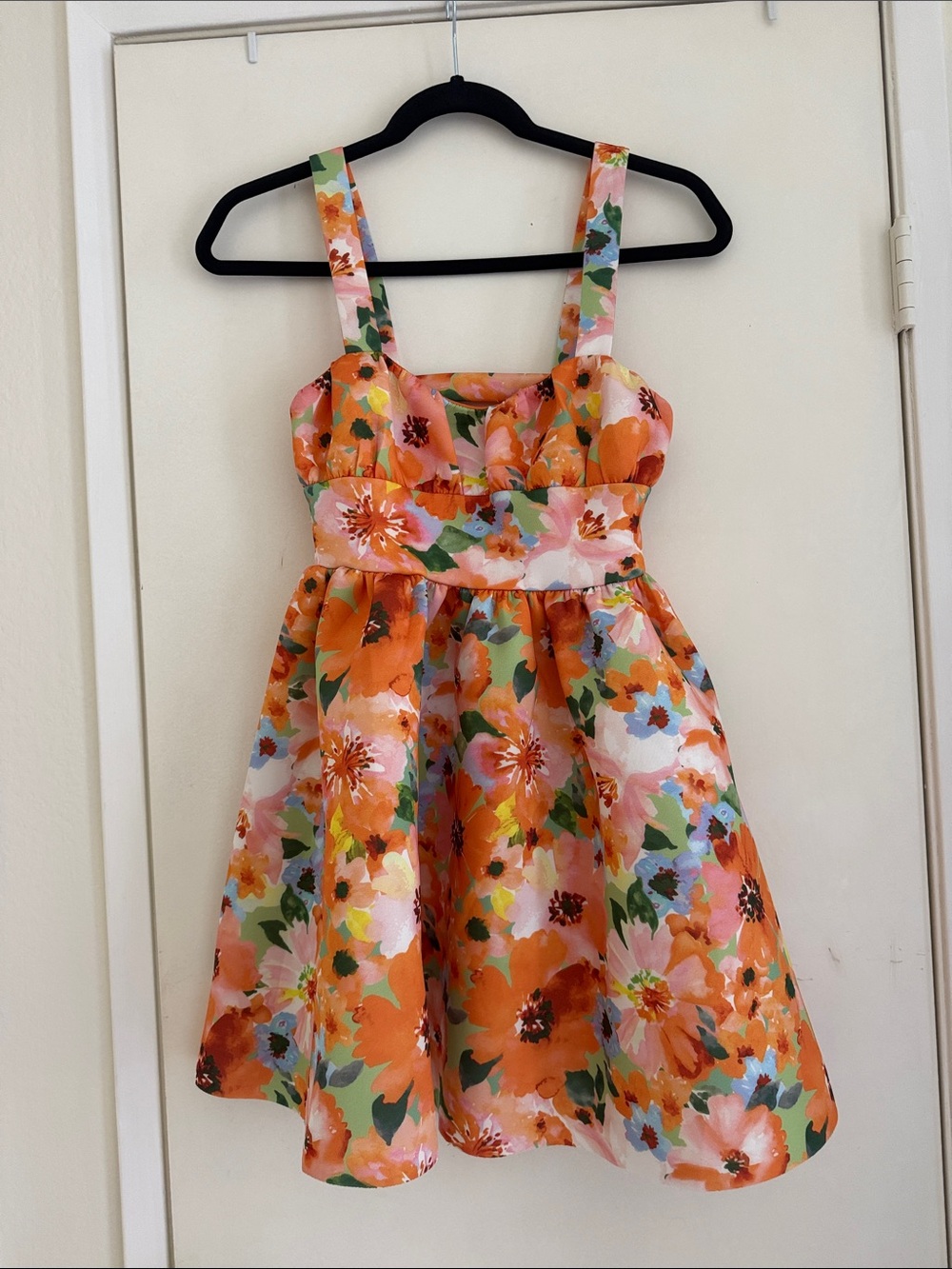 Asos Floral Summer Backless Mini Dress Womens size 0